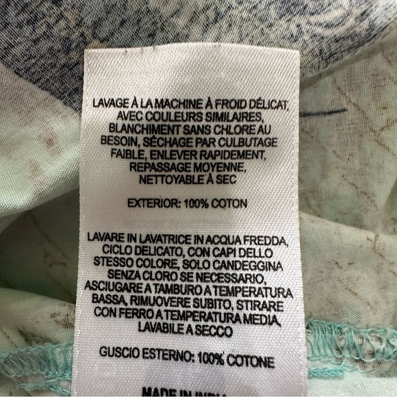 Columbia River Lodge Fishing Shirt XL Mint Green Fish Print Cotton Button‎ Down - Picture 8 of 10